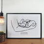 'The First' Personalised To Scale New Baby Print, thumbnail 2 of 4