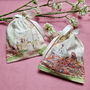 Organic Cotton Reusable Pouch With Vintage French Gardens Print, thumbnail 1 of 5