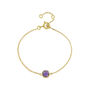 Brooklyn Gemstone And Gold Plated Bracelet, thumbnail 6 of 9