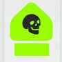 Skull Charger And Cable Sticker, thumbnail 6 of 10