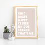 Children's Positive Affirmation Print, thumbnail 7 of 9