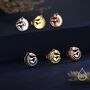 Sterling Silver Rolled Up Armadillo Stud Earrings, thumbnail 6 of 12