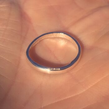 Sterling Silver Fingerprint Ring, 6 of 11