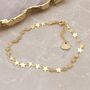 Personalised Silver Or Gold Plated Star Chain Anklet, thumbnail 2 of 3