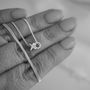 Sterling Silver Hugs And Kisses X O Necklace, thumbnail 5 of 7