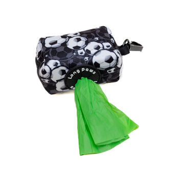 Funk The Dog Poo Bag Pouch Black And White Footballs, 3 of 3