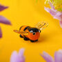 Glass Bumblebee Ornament In Gift Box, thumbnail 1 of 2