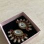 Hot Pink Kundan Statement Lightweight Earrings, thumbnail 1 of 4