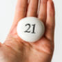 Gift For 21st Birthday Porcelain Pebble, thumbnail 3 of 7