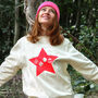 Neon Star Baubles Christmas Jumper, thumbnail 3 of 6