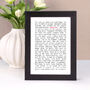 Anniversary Quotes A5 Unframed Print, Married Couple Gift, thumbnail 1 of 6