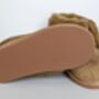 Genuine Sheepskin Slippers With Zipper Camel, thumbnail 5 of 9