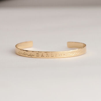 Personalised Vintage Inspired Cuff Bangle, 5 of 6