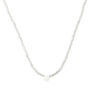 White Quartz Smiley Face Necklace, thumbnail 2 of 2