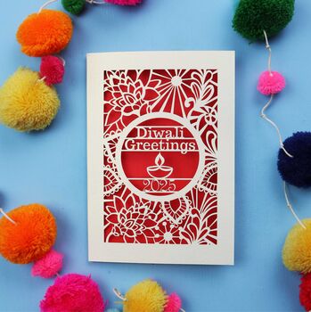 Papercut Diwali Card, 6 of 11