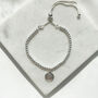 Sterling Silver St Christopher Ball Slider Bracelet, thumbnail 2 of 5