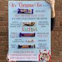 Personalised Christmas Eve Chocolate Message Board, thumbnail 3 of 5