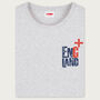 England Rugby And Football Fan Grey Organic T Shirt, thumbnail 2 of 7