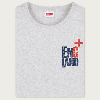 England Rugby And Football Fan Grey Organic T Shirt, 2 of 7