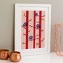 Personalised Birds Family Print, thumbnail 3 of 10