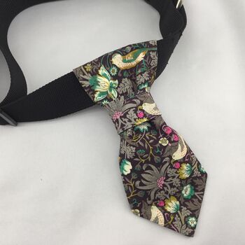 Handcrafted Pet Collar Neck Tie In Liberty Print, 5 of 8