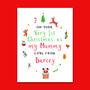 Personalised Baby 1st Christmas As Mummy Card, thumbnail 3 of 3