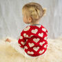 Hearts Knitted Cardigan In Red, thumbnail 2 of 9