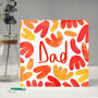 Orange Patterned Fathers Day Card, thumbnail 6 of 6