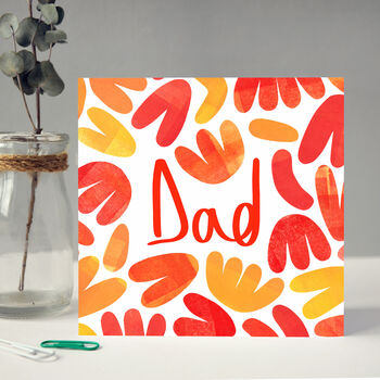 Orange Patterned Fathers Day Card, 6 of 6