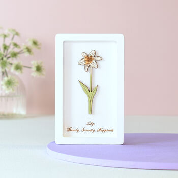 March Birth Flower Miniature Daffodil Wall Art Gift, 8 of 12