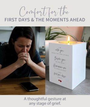 Memorial Poem Wooden Tea Light Holder, 5 of 12