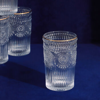 G Decor Set Of Four Dario Tumbler Textured Glasses, 2 of 5