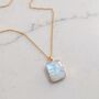 The Rectangle Moonstone Necklace, thumbnail 7 of 9