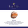 Men's Sardonyx And Lava Bead August Birthstone Bracelet, thumbnail 7 of 10