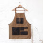 Personalised Waxed Canvas And Leather Work Apron, thumbnail 6 of 12