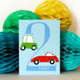 Mini Cars 2nd Birthday Card, thumbnail 5 of 5