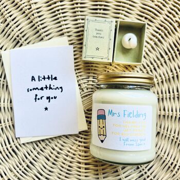 Nursery Leaving Personalised Candle Gift Set, 4 of 10