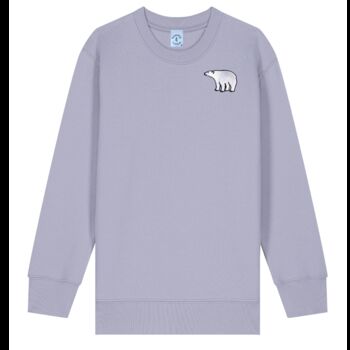 Organic Cotton Embroidered Polar Bear Sweatshirt, 10 of 12