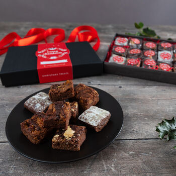 Christmas Indulgent Gluten Free Brownie Gift Box, 3 of 4