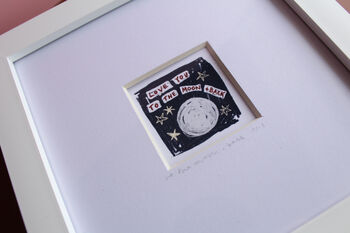Love You To The Moon And Back Mini Art Print, 7 of 11