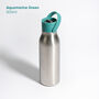 Circular And Co 500ml Stainless Steel Water Bottle Aquamarine Green, thumbnail 1 of 6