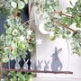 Star Gazing Rabbits Christmas Tree Decoration, thumbnail 1 of 4