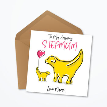 Stepmum Mother's Day Card, Personalised And Handmade, 2 of 4