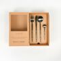 London Black Stainless Steel Cutlery Sets X16/24 Pieces, thumbnail 5 of 5