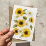 Sunflower Note Cards And Envelopes, thumbnail 1 of 7