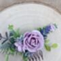 Lilac Flower Hair Comb, thumbnail 4 of 5