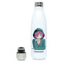 Anime Girl Drinking Boba Insulated Drink Bottle, thumbnail 1 of 6