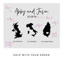 Personalised Trio Destination Map Guest Book, thumbnail 4 of 11