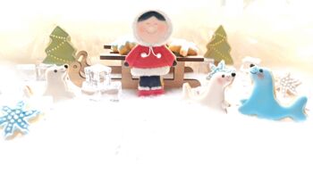 Personalised Eskimo Christmas Letterbox Cookies, 4 of 5