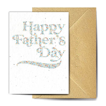 Happy Father's Dots Plantable Father's Day Card, 2 of 3